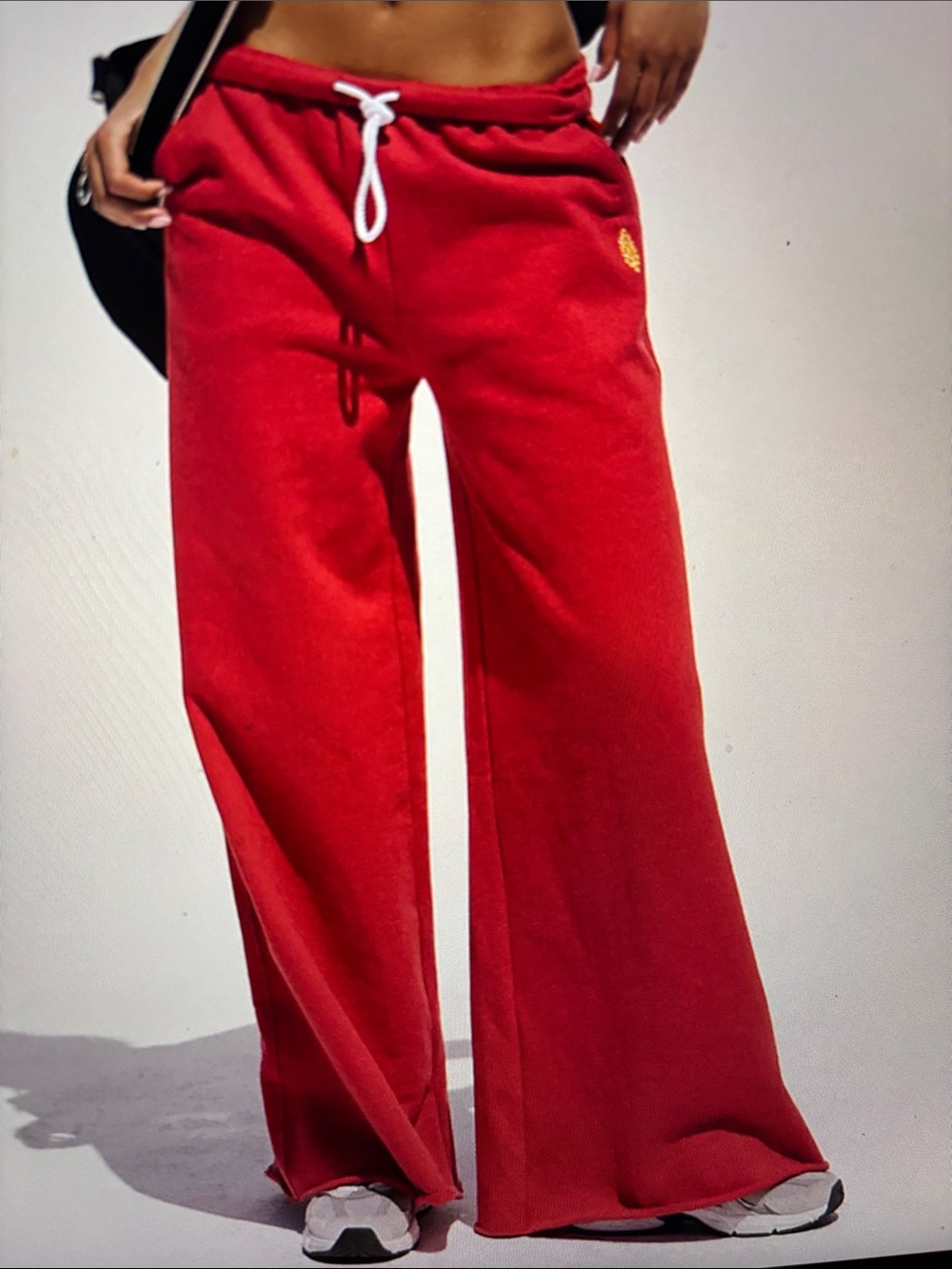 FP Movement By Free People For The Win Wide Leg Pants Women L NEW Relaxed Fit